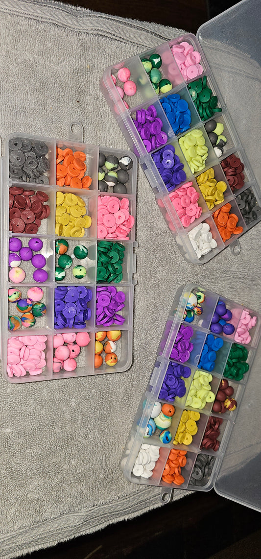 Handmade clay beads